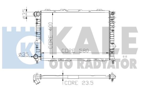 KALE OTO RADYATÖR Radiaator,mootorijahutus 230800